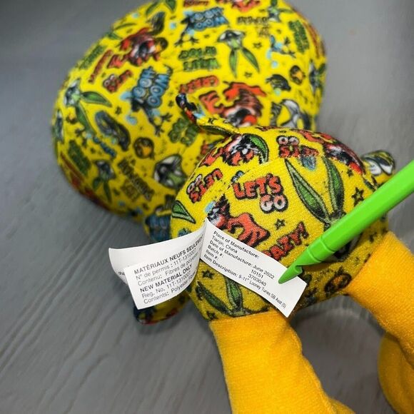 Looney Tunes Sticker Bomb Tweety Bird Stuffed Animal Plush Toy 9" made in USA - Picture 13 of 16